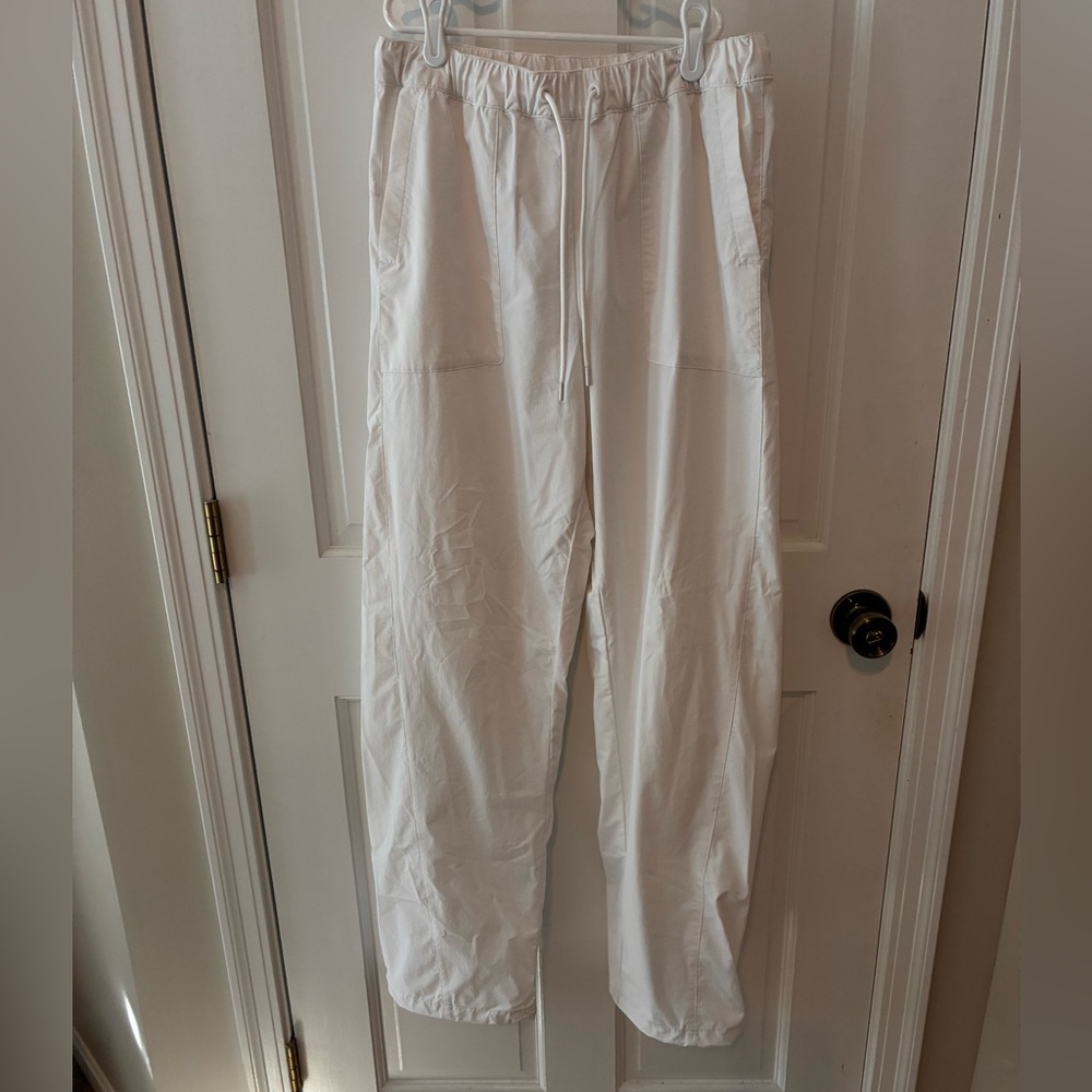 Zella white nylon pants in size S